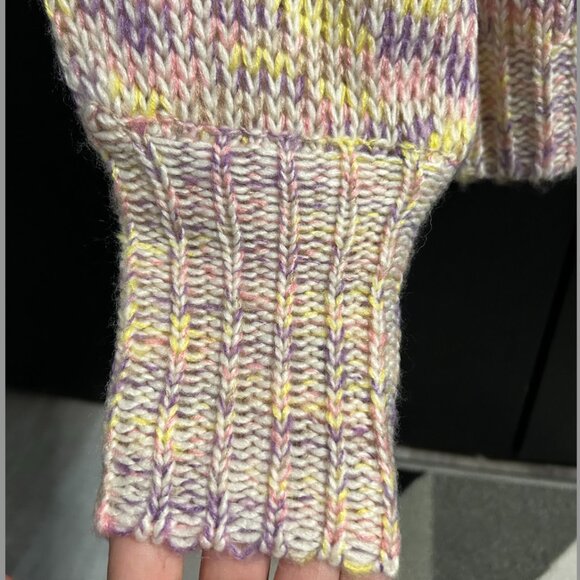 NWT All in Favor WOOL BLEND Multicolor Knit Sweater Women's Size S - Picture 5 of 9